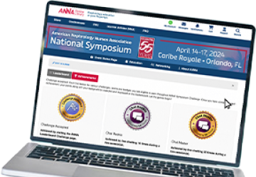 Image of a laptop displaying the 55th Annual National Symposium Hub website